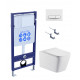 SET AQUATEK ЛИБРА N KDI21(рама AQUATEK Standard INS-0000012 с клавишей KDI-0000021 и крепежом KKI-0000002+унитаз ЛИБРА AQ0530N-00 с тонким сиденьем sc