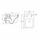 SET AQUATEK ЛИБРА N KDI21(рама AQUATEK Standard INS-0000012 с клавишей KDI-0000021 и крепежом KKI-0000002+унитаз ЛИБРА AQ0530N-00 с тонким сиденьем sc