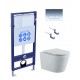 SET AQUATEK ВЕГА-1905-016 (рама AQUATEK Standard INS-0000012 с клавишей KDI-0000016 и крепежом KKI-0000002+унитаз ВЕГА AQ1905-00 с тонким сиденьем sc