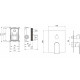 Смеситель для ванны AQUATEK ЛИРА, 2 режима, внешняя и скрытая часть, хром AQ1446CR