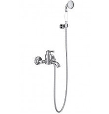 Смеситель для ванны AQUATEK КЛАССИК, с душевым набором, хром AQ1549CR