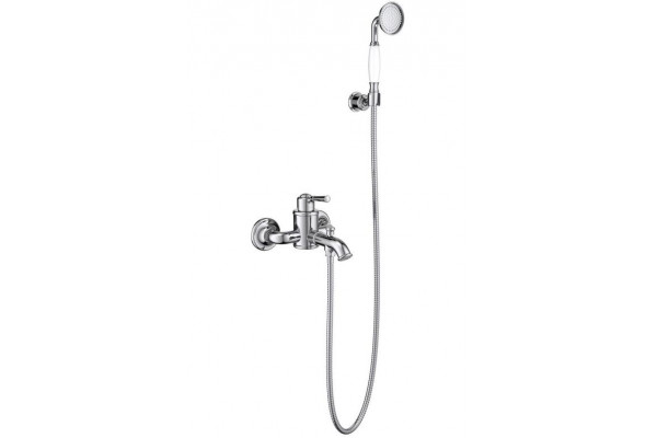 Смеситель для ванны AQUATEK КЛАССИК, с душевым набором, хром AQ1549CR