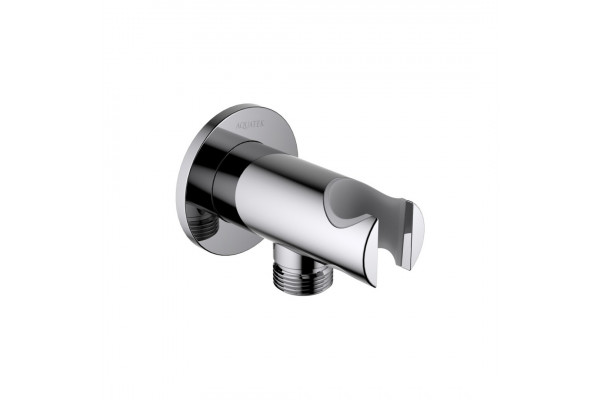 Шланговое подсоединение AQUATEK, с держателем, хром AQ2460CR