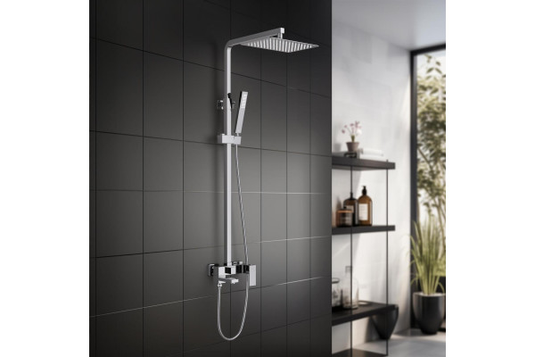 Душевая система для ванны AQUATEK ЛИБРА 300х200мм, хром AQ2640CR