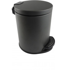 Корзина для мусора AQUATEK AQ4016MB, с педалью 3л, матовый черный