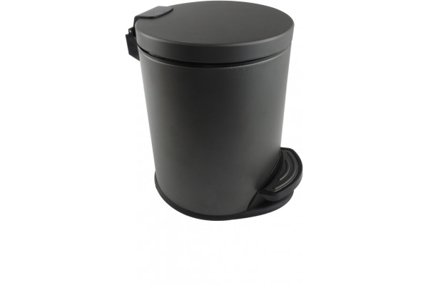 Корзина для мусора AQUATEK AQ4016MB, с педалью 3л, матовый черный