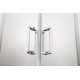 AQ ARI RA 12020CH Душевая дверь двухэлементная, раздвижная1200x2000 профиль хром, стекло прозрачное
