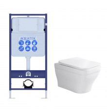 SET AQUATEK АМАДЕО (рама AQUATEK Standard INS-0000012(без клавиши и крепежа)+унитаз АМАДЕО AQ1163-00 с тонким сиденьем soft-close