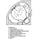 Ванна акриловая АКВАТЕК Сириус 164х164 с гидромассажем Standard (пневмоуправление) SIR164-0000006