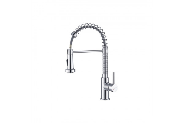 Смеситель для кухни AQUATEK ЕВРОПА, 2 jet (профессиональный), хром AQ1387CR