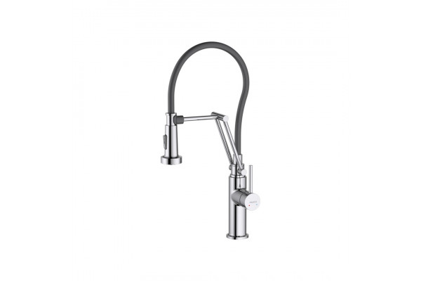 Смеситель для кухни AQUATEK ЕВРОПА, 2 jet (профессиональный), хром AQ1388CR