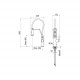Смеситель для кухни AQUATEK ЕВРОПА, 2 jet (профессиональный), хром AQ1388CR