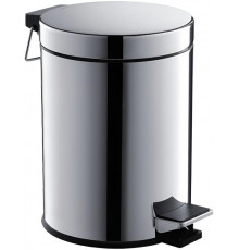 Корзина для мусора AQUATEK, с педалью, 5л, полир. хром AQ4991CR