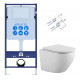 SET AQUATEK ЕВРОПА KKI (рама AQUATEK Standard INS-0000012 и крепежаKKI-0000002 +унитаз ЕВРОПА AQ1901-00 с тонким сиденьем soft-close