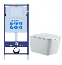 SET AQUATEK ЛИБРА N (рама AQUATEK Standard INS-0000012(без клавиши и крепежа)+унитаз ЛИБРА New AQ0530N-00 с тонким сиденьем soft-close