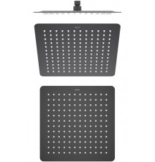 Верхний душ AQUATEK, квадратный, 300*300*2 мм, матовый черный AQ2074MB
