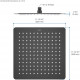 Верхний душ AQUATEK, квадратный, 300*300*2 мм, матовый черный AQ2074MB