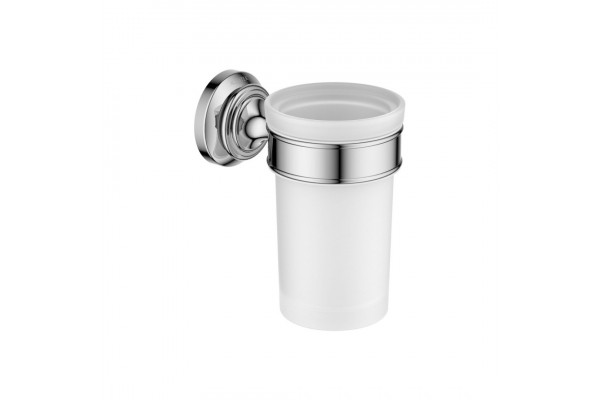 Стакан с держателем AQUATEK КЛАССИК, хром AQ4527CR