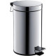 Корзина для мусора AQUATEK, с педалью, 8л, полир. хром AQ4992CR