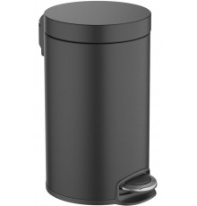 Корзина для мусора AQUATEK, с педалью, 8л, матовый черный AQ4992MB
