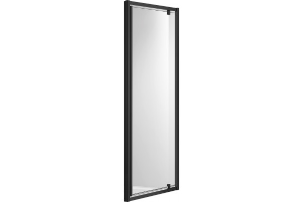 AQ ARI PI 10020BL Душевая дверь, распашная 1000x2000 профиль черный, стекло прозрачное