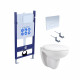 SET AQUATEK КАИР (рама AQUATEK INS-0000014+крепеж KKI-0000002+KDI-0000013+ унитаз КАИР AQ1170-00 с тонким сиденьем soft-close)