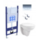 SET AQUATEK КАИР (рама AQUATEK INS-0000014+крепеж KKI-0000002+KDI-0000016+ унитаз КАИР AQ1170-00 с тонким сиденьем soft-close)
