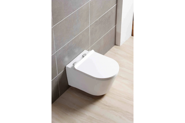 Комплект унитаз с инсталляцией Set AQUATEK ОБЕРОН с тонким сиденьем soft-close