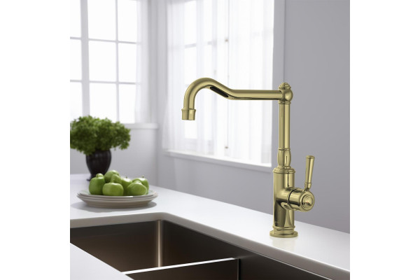 Смеситель для кухни AQUATEK КЛАССИК, полир. золото AQ1580PG
