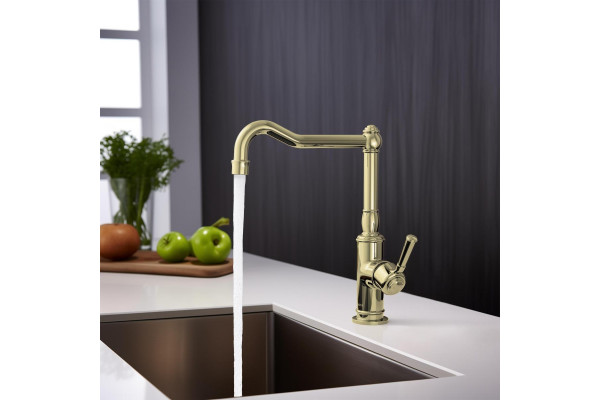 Смеситель для кухни AQUATEK КЛАССИК, полир. золото AQ1580PG