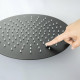Верхний душ AQUATEK, круглый, 300*2 мм, матовый черный AQ2075MB