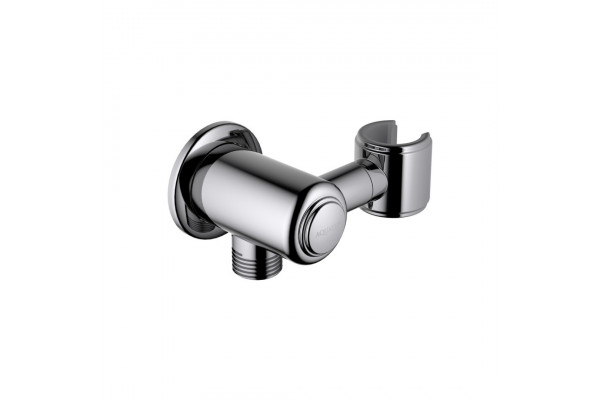 Шланговое подсоединение AQUATEK КЛАССИК, с держателем, хром AQ2462CR