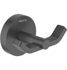 Крючок двойной AQUATEK БЕТТА, матовый черный AQ4602MB