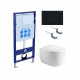 Set AQUATEK АЛЬТАИР (рама AQUATEK Standard INS-0000012 с звукоиз.прокладкой+крепеж KKI-0000002+кнопкаKDI-0000012+унитаз АЛЬТАИР AQ1980-00 с крышкой