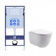 SET AQUATEK КЛАССИК cm (рама AQUATEK Standard INS-0000012(без клавиши и крепежа)+унитаз КЛАССИК AQ1112-00 с тонким сиденьем soft-close