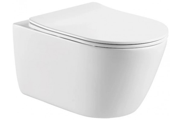 SET AQUATEK ОБЕРОН KDI18(рама AQUATEK Standard INS-0000012 с клавишей KDI-0000018 и крепежом KKI-0000002+унитаз ОБЕРОН AQ1363W-00 с тонким сиденьем sc