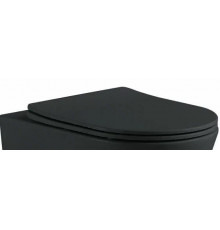 AQ0105-MB Крышка-сиденье черное матовое для ЕВРОПА/ ВЕГАAQ1901/ AQ1902/ AQ1905/ AQ1906