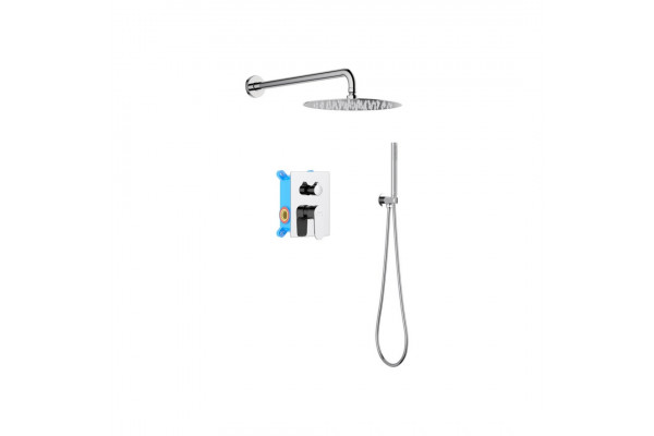 Душевой комплект Set 3 в 1 AQUATEK ОБЕРОН, хром AQ1272CR