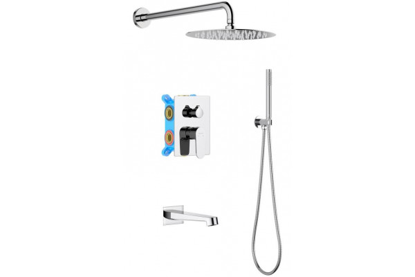 Душевой комплект Set 4 в 1 AQUATEK ОБЕРОН,, хром AQ1273CR