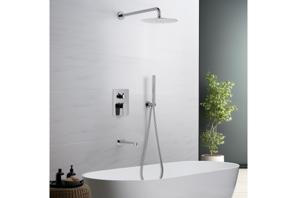 Душевой комплект Set 4 в 1 AQUATEK ОБЕРОН,, хром AQ1273CR