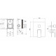 Смеситель для ванны AQUATEK ЛИБРА, 2 режима, внешняя и скрытая часть, хром AQ1646CR
