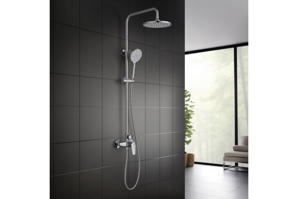 Душевая система (смеситель для душа) 220мм AQUATEK БЕТТА, хром AQ2160CR
