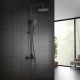 Душевая система (смеситель для душа) 220мм AQUATEK БЕТТА, матовый черный AQ2160MB