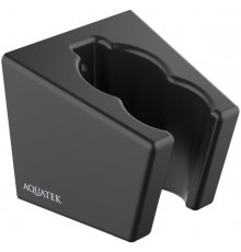 Держатель ручного душа AQUATEK, матовый черный AQ2402MB