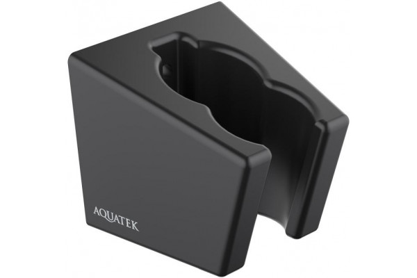 Держатель ручного душа AQUATEK, матовый черный AQ2402MB