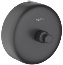 Веревка для белья AQUATEK, 2,5 м, в комплекте с держателем, матовый черный AQ4994MB