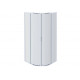 AQ NAA 2142-100 Душевой уголок 1/4 круга, двери раздвижные 1000x1000x2000, профиль хром, стекло прозрачное