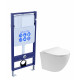 SET AQUATEK ЕВРОПА T (рама AQUATEK Standard INS-0000012(без клавиши и крепежа)+унитаз ЕВРОПА AQ1900T-00 с тонким сиденьем soft-close