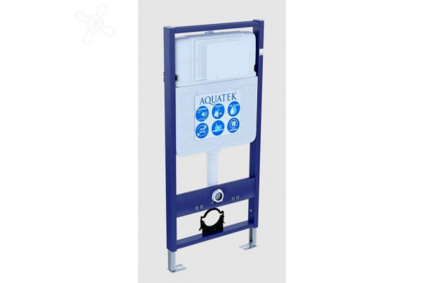 SET AQUATEK ЕВРОПА (рама AQUATEK Standard INS-0000012(без клавиши и крепежа)+унитаз ЕВРОПА AQ1900-00 с тонким сиденьем soft-close