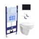 SET AQUATEK КАИР (рама AQUATEK INS-0000014+крепеж KKI-0000002+KDI-0000017+ унитаз КАИР AQ1170-00 с тонким сиденьем soft-close)